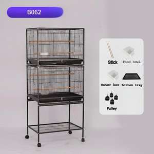 <span class=keywords><strong>Cage</strong></span> à oiseaux de <span class=keywords><strong>grande</strong></span> taille bon marché en gros de Chine pour pigeon, perruche, canaris, élevage avec roues - Product Image 3