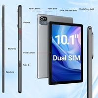 Tablet Dual SIM de 10.1 Pulgadas con Android 14, Procesador MTK6737, 5G, Resistente al Agua, Cámara Dual de 13MP, 2 en 1, con Teclado, Funda y Ratón