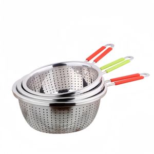 مصنع ZESHENG-الفولاذ المقاوم للصدأ مقبض طويل على الطراز الأوروبي غربال الأرز ملعقة معدنية شاشة تصفية أواني المطبخ مباشرة من المصنع - Product Image 1
