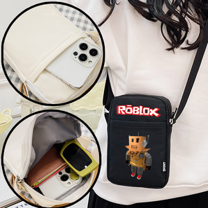 กระเป๋าใส่เงินโรบล็อกซ์ กระเป๋าถือแบบมีซิป กระเป๋าขนมรูปหุ่นยนต์ กระเป๋าสะพายข้างลายตัวละครไดนาบล็อกส์ ของขวัญวันเกิด - Product Image 4