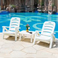 Silla de Playa Plegable de Plástico para Exteriores, Moderna, Reforzada, para Jardín, Hotel, Villa, Almacén, Piscina