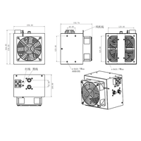 Prix d'usine industriel refroidisseur d'eau refroidi par air pièces de refroidisseur de semi-conducteur liquide Peltier thermoélectrique raccord pagode