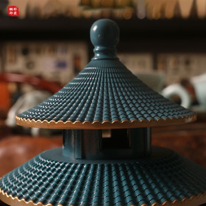 Quemador de incienso grande de cobre puro para el Templo del Cielo, quemador vertical de madera de sándalo, quemador de incienso para ceremonia del té en interiores. - Product Image 4