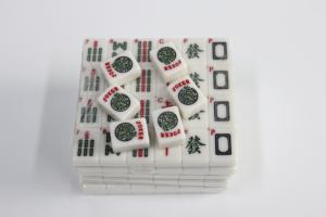 In Stock 166 Tiles Durable Melamine American <b>Mahjong</b> <b>Set</b> Printed Western Mah Jongg - Product Image 2