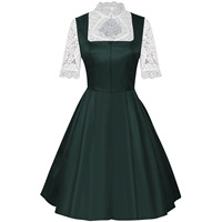 Tenues d'Oktoberfest pour femmes, robe Dirndl allemande, robe traditionnelle en velours, costume de demoiselle bavaroise pour le festival d'octobre
