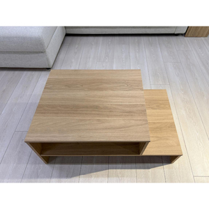 Modern Wooden <b>Coffee</b> <b>Table</b> With Storage Shelf Minimalist Design Living Room Furniture - Product Image 3