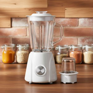 Mini Licuadora Portátil 2 en 1 de Vidrio, Electrodoméstico de Cocina de 2 Velocidades con Capacidad de 1.5L, Mezcladora de Frutas y Exprimidor - Product Image 1