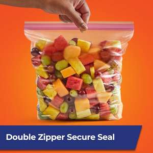 Bolsas de Almacenamiento de Alimentos Resistentes con Cierre a Presión, Tamaño Galón, Ideales para Alimentos para Bebés, Almacenamiento de Bocadillos y Organización de Pinceles - Product Image 3