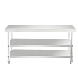 Mesa de Trabajo de Acero Inoxidable 304 de 3 Niveles - Mesa de Trabajo de Cocina de Grado Industrial con Estructura Resistente, Ideal para <span class=keywords><strong>Catering</strong></span>/Fábrica - Product Image 5