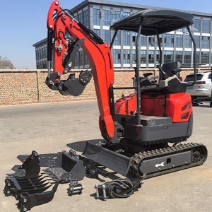 Günstige beste Qualität 1,8 Tonnen Excav Mini Crawler Baumaschinen Bagger Ketten rollen Preis - Product Image 6