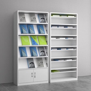 Étagère à journaux de bibliothèque, armoire à périodiques en acier sur pied, 6 niveaux, durable, usage commercial, étagère promotionnelle pour supermarché - Product Image 1