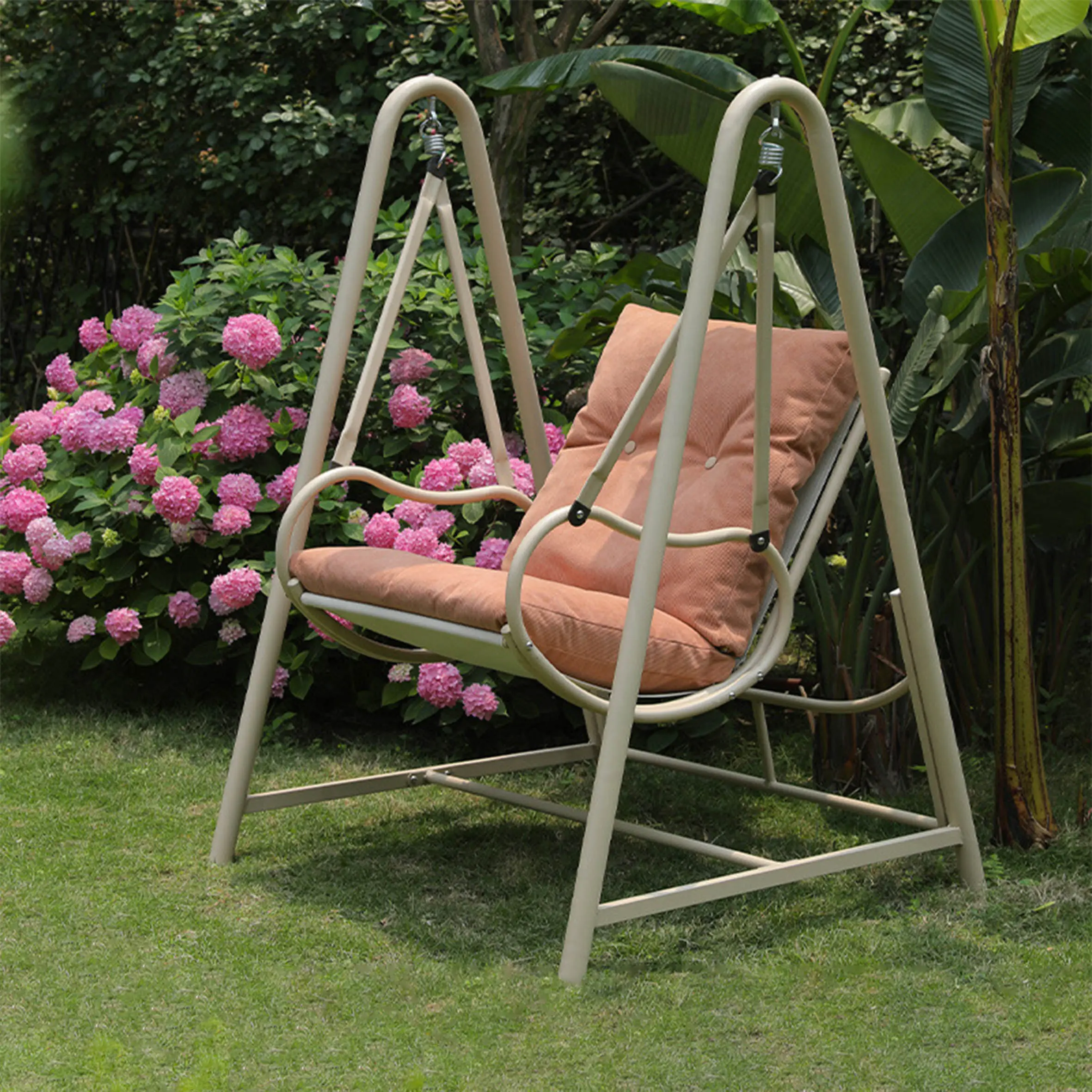 A forma di uovo mobili da giardino tipo di cavalletto tipo globo, sedia appesa in acrilico bolle sedia Swing mobili da giardino/