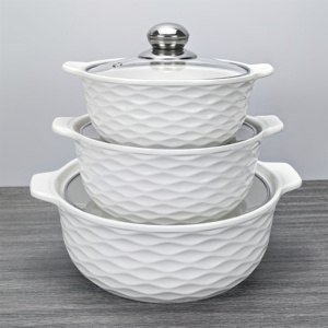 Marmite à soupe <span class=keywords><strong>en</strong></span> céramique au design moderne avec couvercle, vente <span class=keywords><strong>en</strong></span> gros d'usine, vente chaude, <span class=keywords><strong>soupière</strong></span> <span class=keywords><strong>en</strong></span> porcelaine <span class=keywords><strong>et</strong></span> marmites à bouillon pour la cuisine - Product Image 2