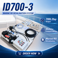 Machine de dessalement d'eau de mer compacte et modulaire 700L/D, système de production d'eau potable portable pour yacht, bateau, navire, île