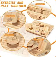 Jouet de recherche de nourriture interactif en bois pour hamsters cochons d'inde lapins rats-collations cachées jeu de puzzle bols divers nourriture riche en nourriture
