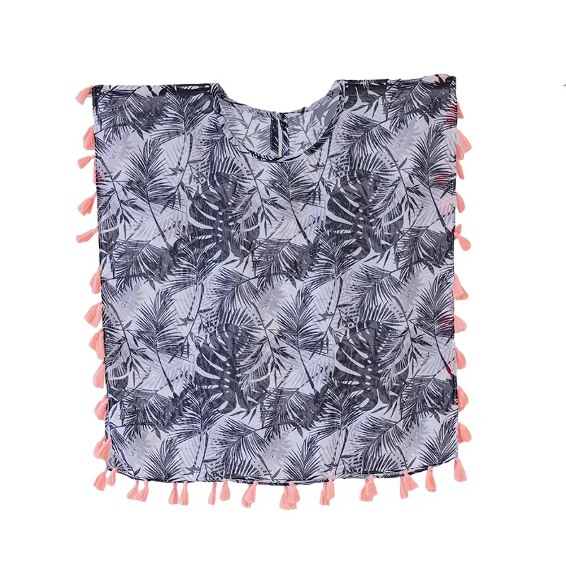 Fashion Fancy Silk Scarfs Women'S Balinese Yarn Scarfs Floral Printing Tassels Thin Shawl