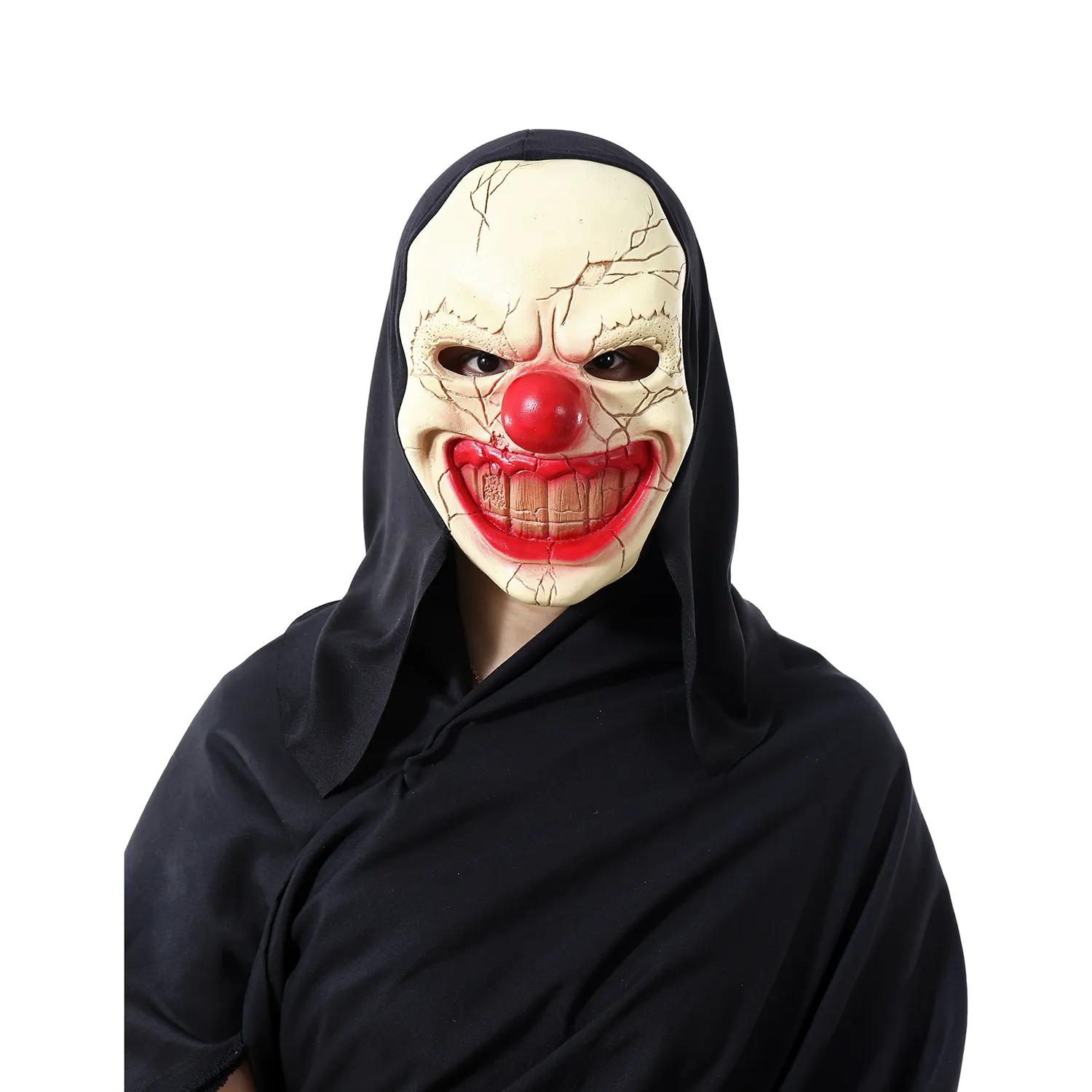 Latest Design Halloween Costume Accessory Movie Party Role Props Latex Red Nose Clown Headgear Mask