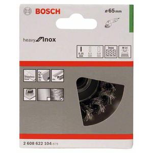 Bosch-2608622105ถ้วยแปรงลวดผูกปม, สแตนเลส-EAN 3165140631853ขัดล้อ, แปรงและฝากระโปรง - Product Image 2
