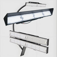 Éclairage LED pour terrain de padel, projecteur modulaire professionnel pour terrain de sport, projecteur pour terrain de tennis, IP66 anti-éblouissement, projecteur ETL DLC