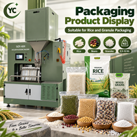 Machine d'emballage sous vide industrielle pour riz, céréales, haricots, graines, granulés alimentaires avec contrôle PLC
