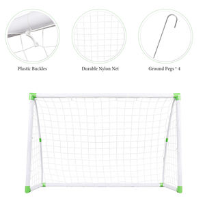 LUMINA X-BPD 6x4 Eco Friendly Soccer <b>Goal</b> Set with 360 Rotation and <b>Net</b> Buckles - Product Image 5