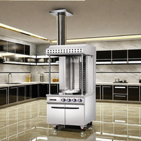 Hôtel de luxe commercial et restauration gaz bureau Shawarma Machine nouvel état 4 Bumers pour Restaurant Banquet équipement de cuisine