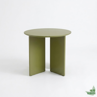 Table d'appoint ronde en bambou, design minimaliste, stable et peu encombrante, table basse de canapé