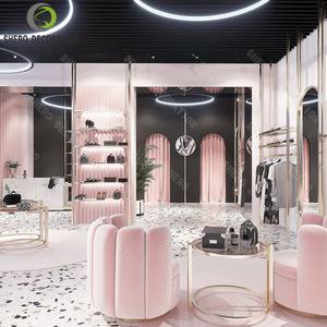 Dolce rosa completo porta abiti negozio Boutique mobili espositore <span class=keywords><strong>Vintage</strong></span> da donna negozio di abbigliamento porta abiti - Product Image 2