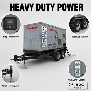 Generador Eléctrico Diésel Silencioso Trifásico de 40KVA, 75KVA, 85KVA, con Motor Cummins, para Respaldo Industrial - Product Image 6