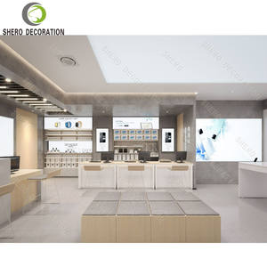 Mostrador de Tienda de Teléfonos, Estantes para Exhibición de Teléfonos con Cerradura, Vitrina con Luz LED, Mesa de Exhibición para Tienda de Celulares - Product Image 6