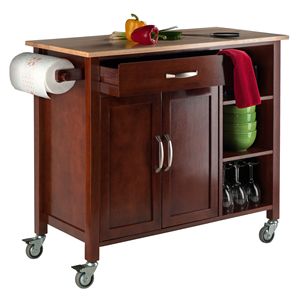 Carrito de almacenamiento de cocina DB Mabel de nogal/natural - Product Image 2