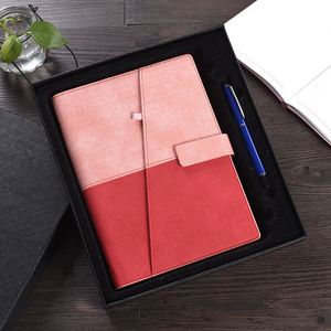 A4 A5 <b>A6</b> Custom Design PU Leather Academic <b>Diary</b> Magnetic Clasp Business Journal With Pen Planner Promotion Gift Set Notebook - Product Image 5