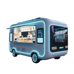 Quiosco de ocio de acero inoxidable móvil para coche de <span class=keywords><strong>comedor</strong></span> de aperitivos gourmet grande con estilo de simulación colorido nuevas ventas coche de ocio - Product Image 5