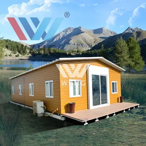 Prefabr gấp hous bunkhouse 20-40 chân mở rộng prefab container nhà để bán