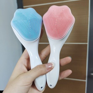 Brosse nettoyante faciale en silicone en gros, manuelle, à poils doux, exfoliante, double face pour le lavage du visage - Product Image 5