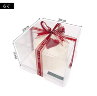 Boîte en plastique personnalisée en papier bon marché Boîte à gâteaux personnalisable pour anniversaire Boîte en papier kraft transparente de luxe grande vente en gros pour mariage