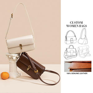 हैंडबैग निर्माता कस्टम ट्रेंडिंग उत्पाद <span class=keywords><strong>2025</strong></span> नई आवक वास्तविक चमड़े की विंटेज महिलाओं के कंधे की थैलियां - Product Image 1