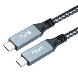 Type-C USB <b>Cable</b> Nylon Braided Aluminum Connector 3A Fast Charging Computer Data <b>Cable</b> - Product Image 1