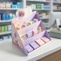 Support de présentation de comptoir PDQ personnalisé en carton ondulé pour médicaments, compléments alimentaires et produits de santé