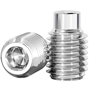 DIN915 304 Stainless Steel <b>Socket</b> Head <b>Screws</b> M3 M4 M5 M6 M8 Hex Drive Industrial Grade A Level 6.8 - Product Image 1