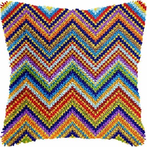 Impresso Padrão DIY Fio Agulha <span class=keywords><strong>Set</strong></span> Pillow Cover Trava Gancho Kits para Adultos Home Decor - Product Image 3