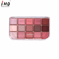 Palette de fards à paupières minéraux 15 couleurs - Tons mats terreux, rose fumé, violet, facile à estomper, maquillage quotidien, cosmétiques transfrontaliers