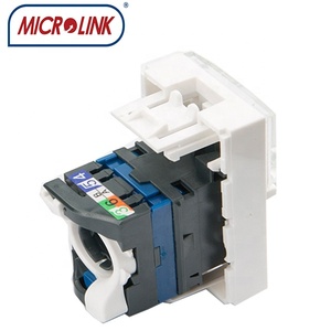 Cho Legrand 45*22.5 pháp loại UTP Cat6 khảm LCS 76561 faceplate <span class=keywords><strong>toolless</strong></span> <span class=keywords><strong>Keystone</strong></span> Jack <span class=keywords><strong>RJ45</strong></span> faceplate với màn trập - Product Image 2