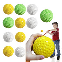 Balles de baseball professionnelles légères à fossettes, lot de 12, 9 pouces, pour machine à lancer, entraînement de la coordination œil-main, frappe et fielding