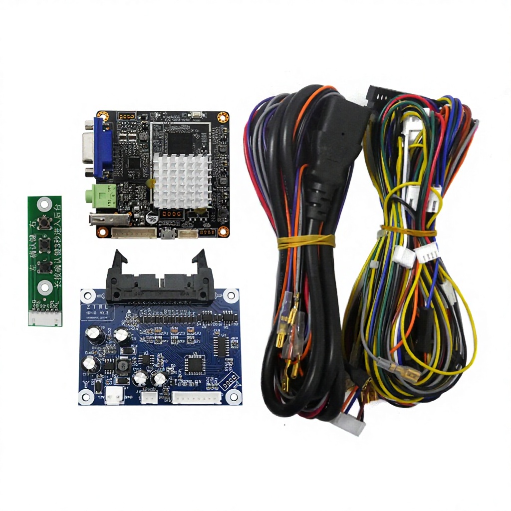 Placa base negra + cable de conexión