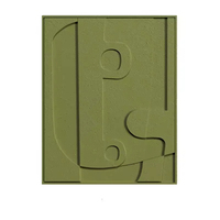 Haute qualité moderne décor à la maison luxe mur Art sculpture sur bois à la main grès Relief peinture