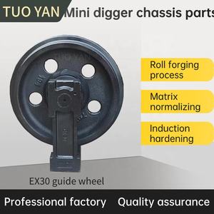 Suku cadang ekskavator mini Hitachi EX17 EX30 idler roller EX55 roda panduan EX70 suku cadang mesin konstruksi - Product Image 6