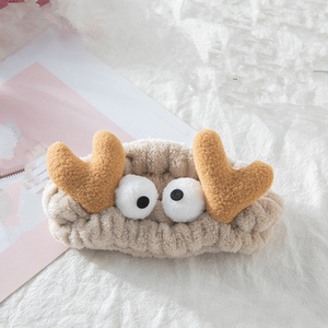 Banda elástica para la cabeza para bebé y niña, diadema de satén con adorno de orejas de cangrejo y conejo para Yoga y Spa, logotipo personalizado - Product Image 6