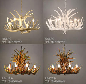 <span class=keywords><strong>Lustre</strong></span> <span class=keywords><strong>en</strong></span> <span class=keywords><strong>bois</strong></span> rustique créatif <span class=keywords><strong>de</strong></span> style nordique antique avec cornes <span class=keywords><strong>de</strong></span> <span class=keywords><strong>cerf</strong></span> <span class=keywords><strong>en</strong></span> résine, éclairage LED suspendu décoratif pour la cuisine - Product Image 2