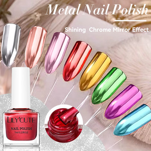 Vernis à ongles gel métallique haute brillance effet miroir argenté super brillant, gel liner UV LED pour nail art, gel de peinture pour contour, vente en gros - Product Image 4